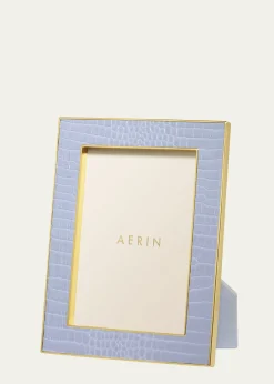 AERINClassic Crocodile Leather Frame, 5x7