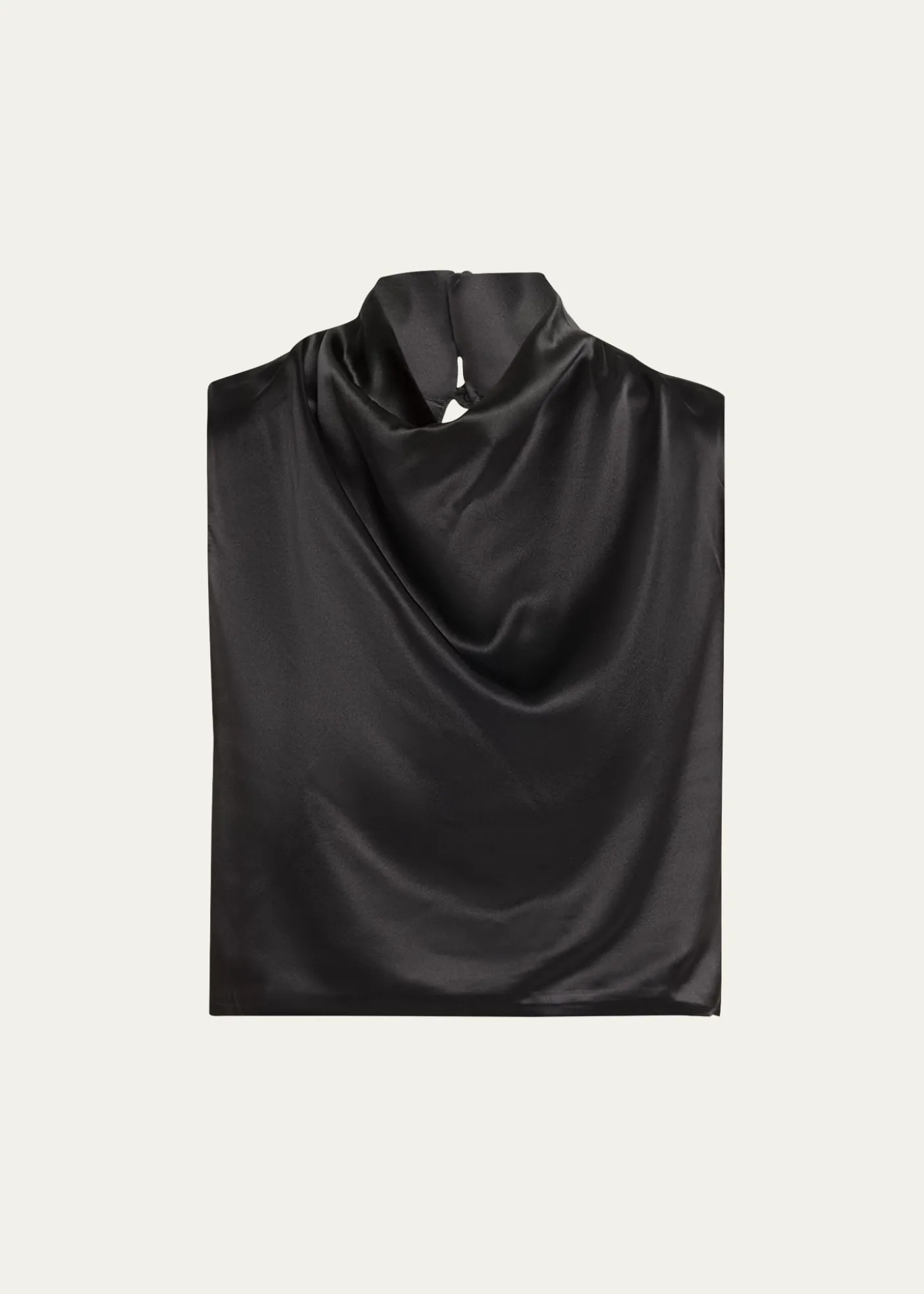 AEXAESilk Cowl-Neck Top