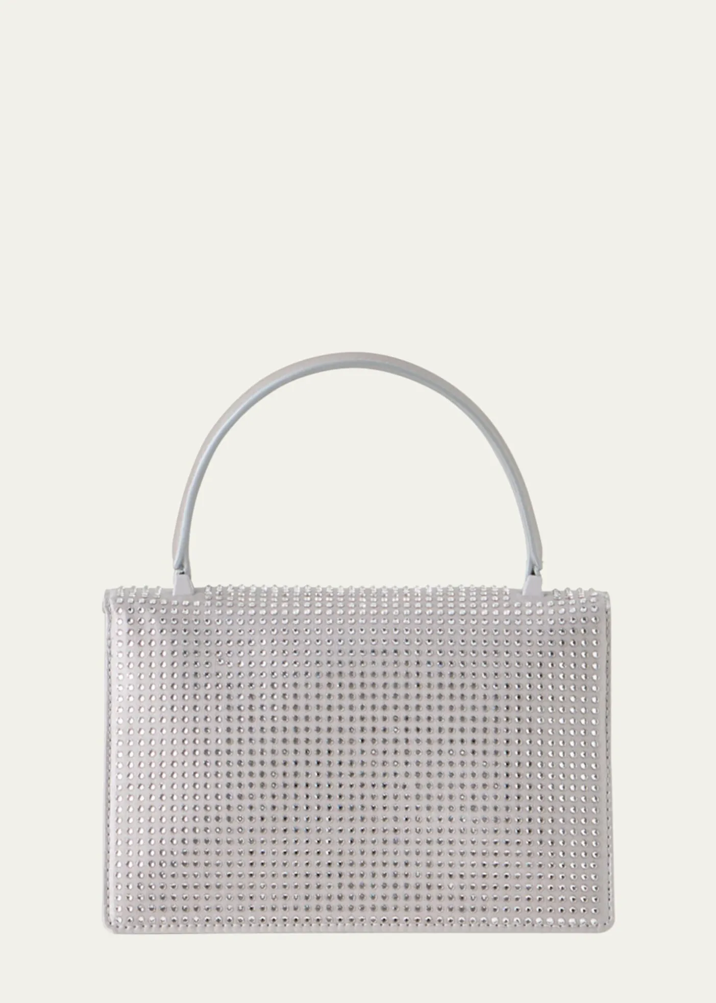 AkrisAlice Mini Rhinestone Satin Top-Handle Bag