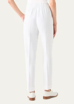 AkrisChris Pleated Straight-Leg Pants