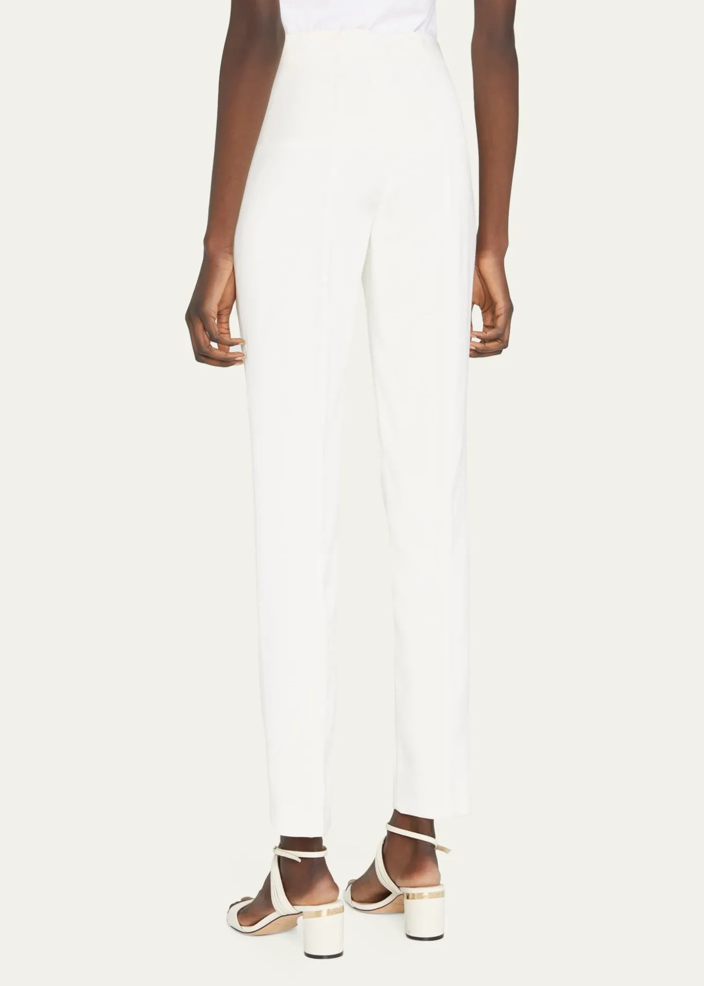 AkrisMelissa Mid-Rise Slim-Leg Pants