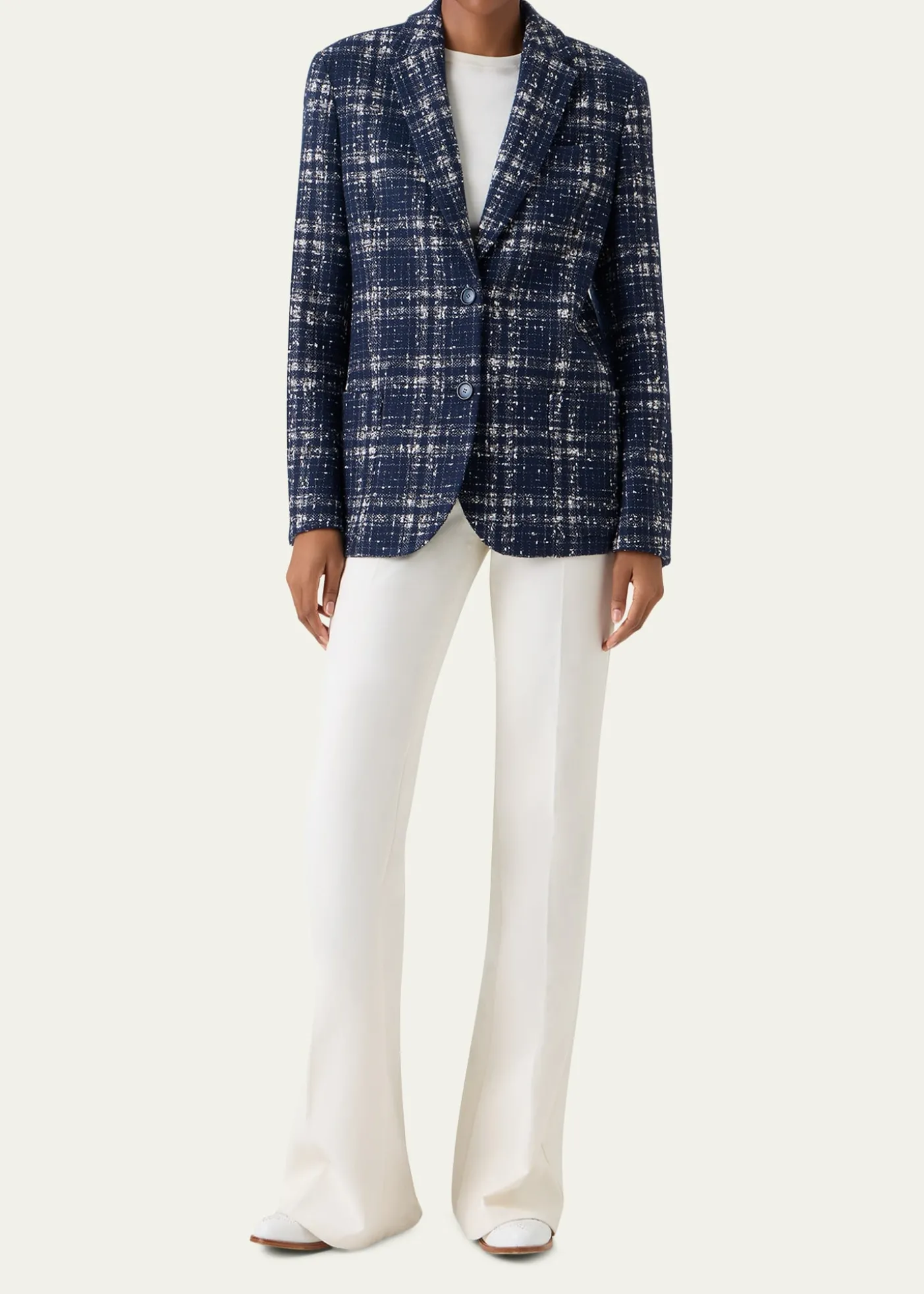 AkrisWool-Viscose Tweed Kora Jacket