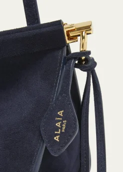 ALAIALe Click East-West Suede Shoulder Bag