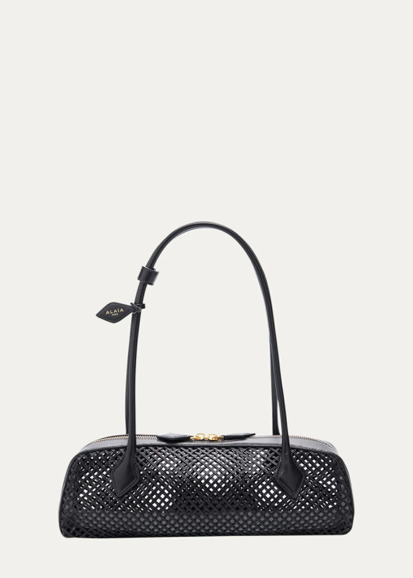 ALAIALe Teckel Medium Leather Net Shoulder Bag