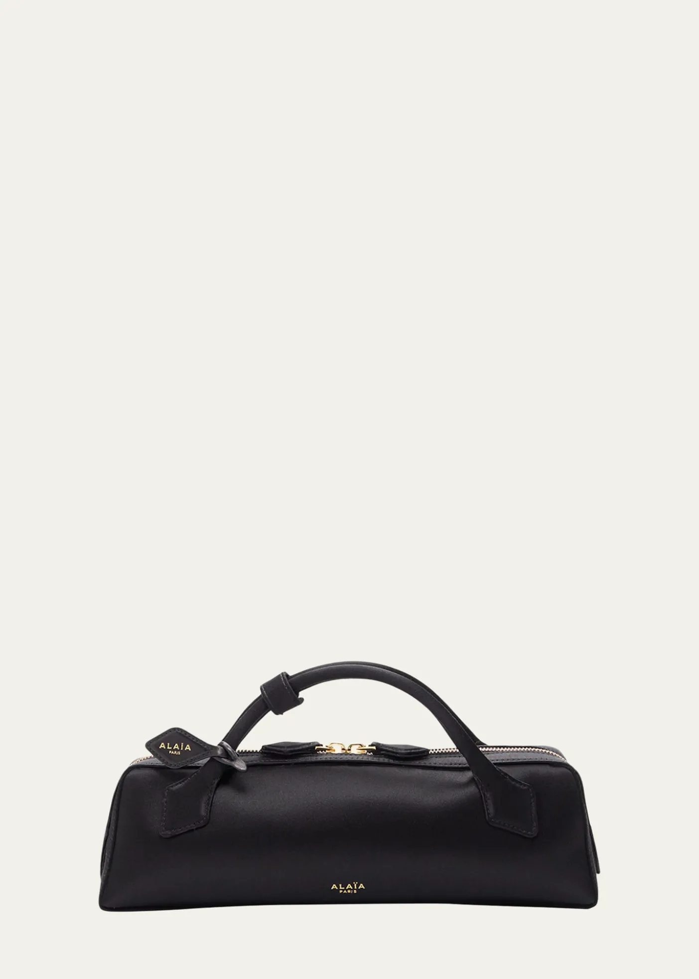ALAIALe Teckel Silk Satin Clutch Bag