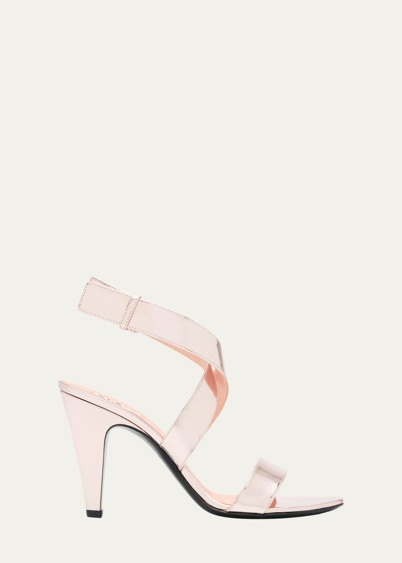 ALAIA90mm Patent Metallic Leather Sandals