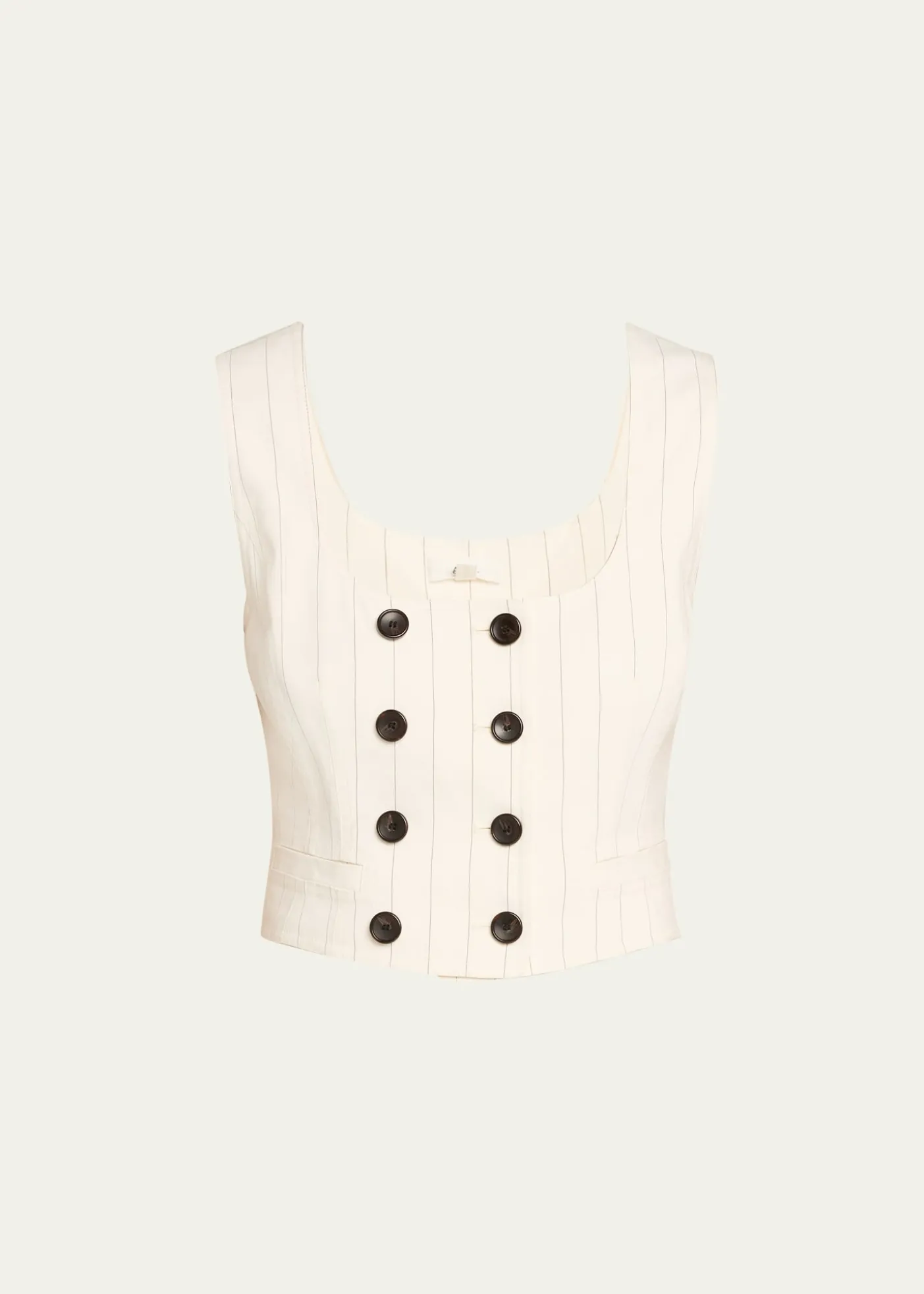 A.L.C.Darcy Pinstripe Cropped Vest