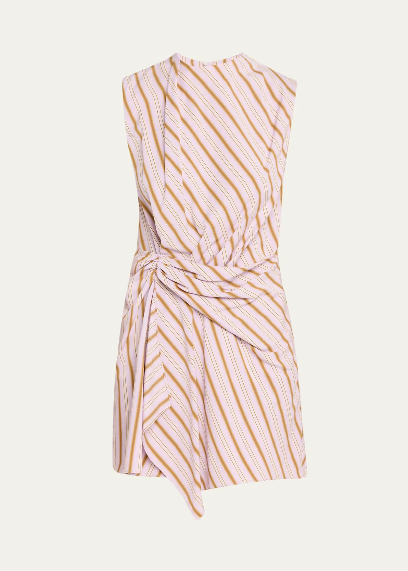A.L.C.Dion Stripe Draped Mini Dress