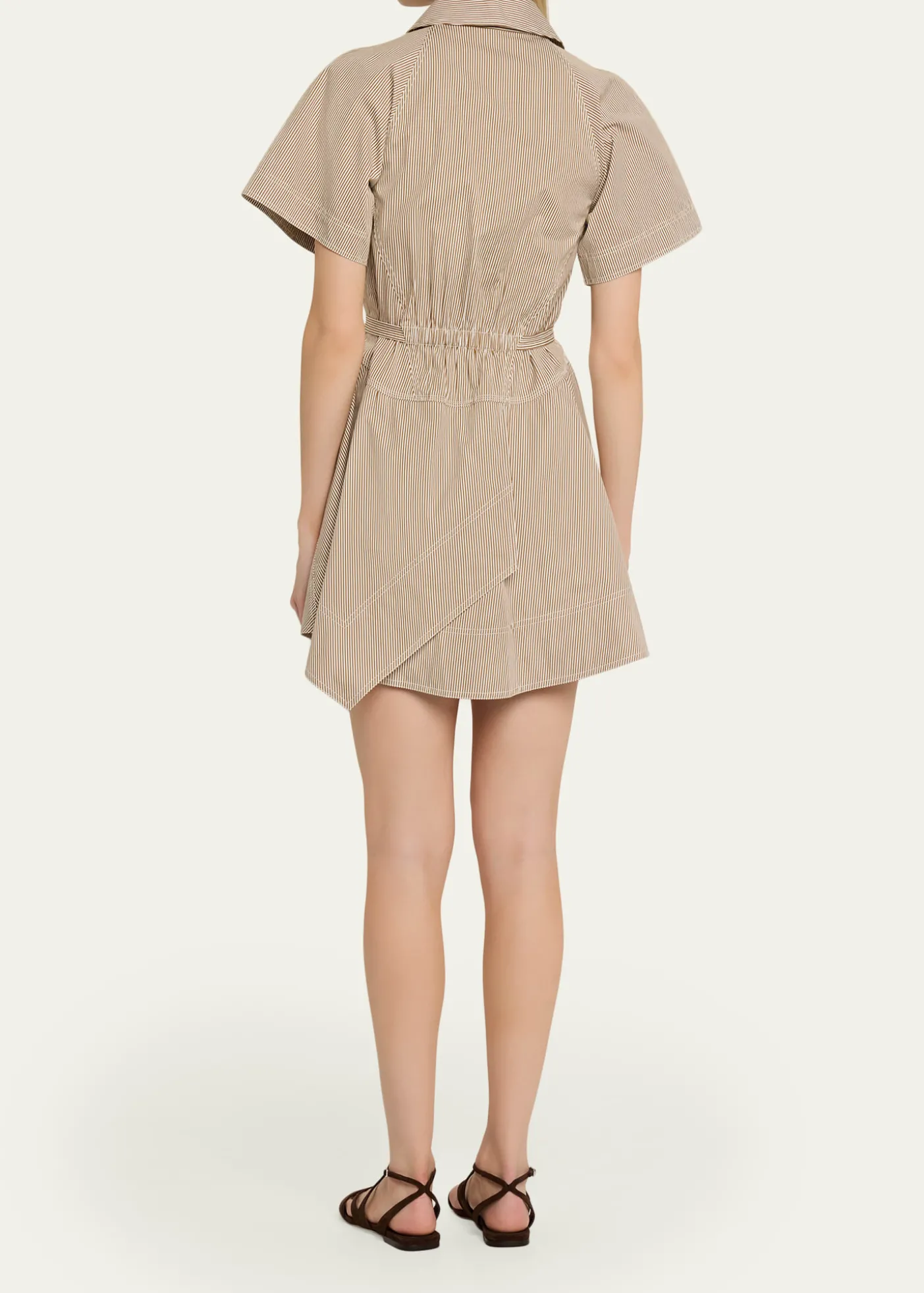 A.L.C.Julie Pinstripe Mini Shirtdress
