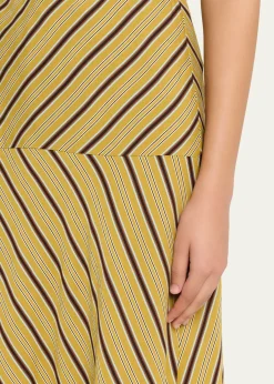 A.L.C.Kara Stripe Midi Skirt