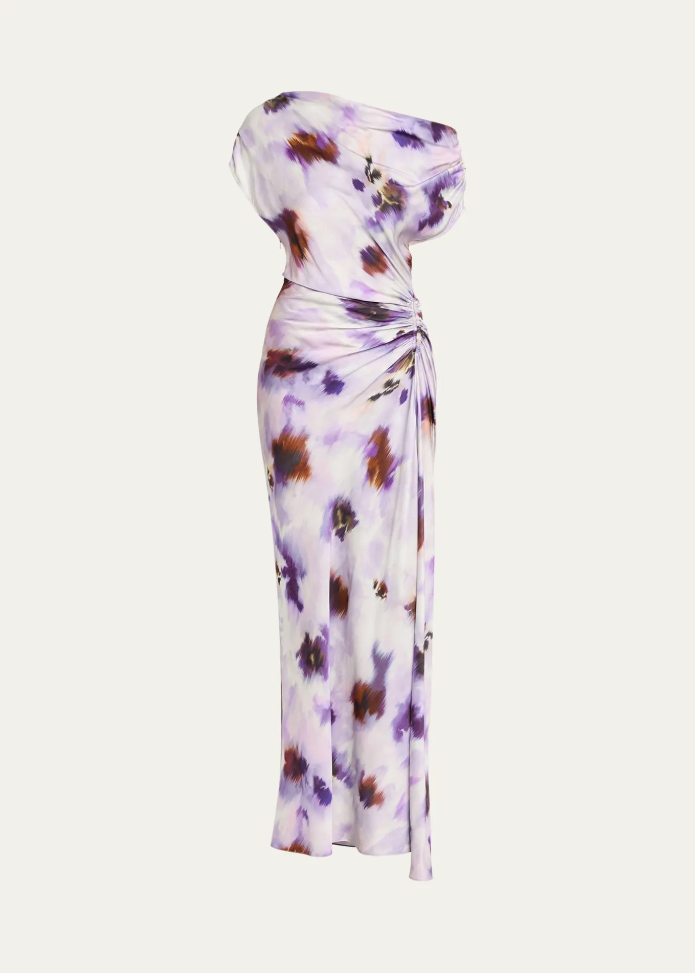 A.L.C.Poppy One-Shoulder Satin Midi Dress