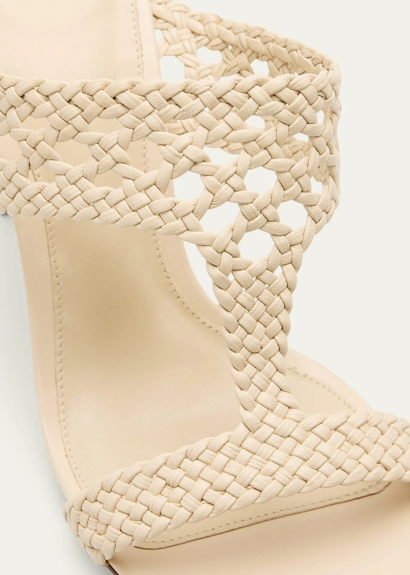 Alexandre Birman90mm Braided Leather Block-Heel Sandals