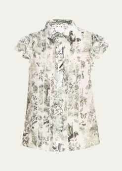 ALICE + OLIVIADaybreak Minda Ruffle Blouse