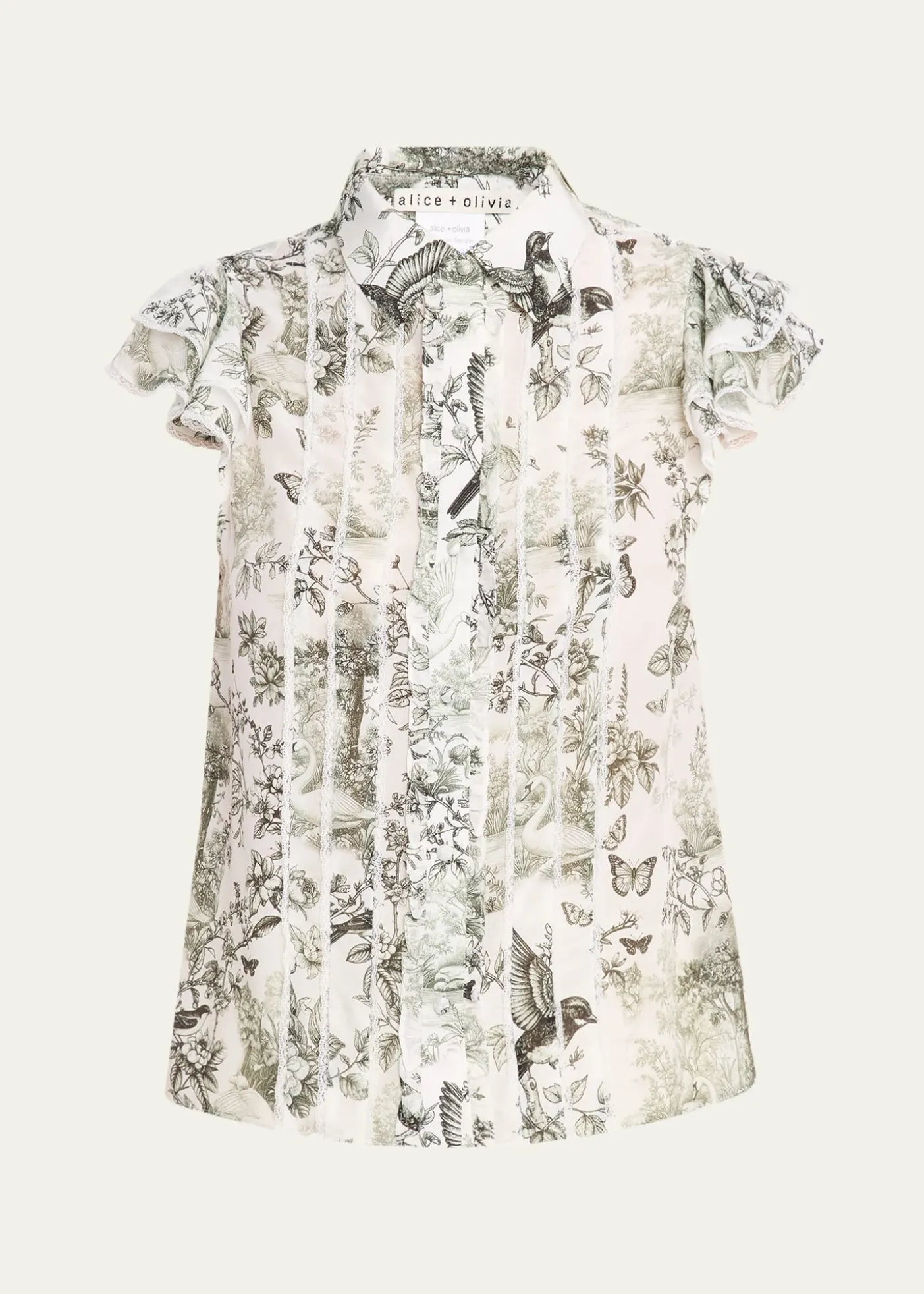 ALICE + OLIVIADaybreak Minda Ruffle Blouse