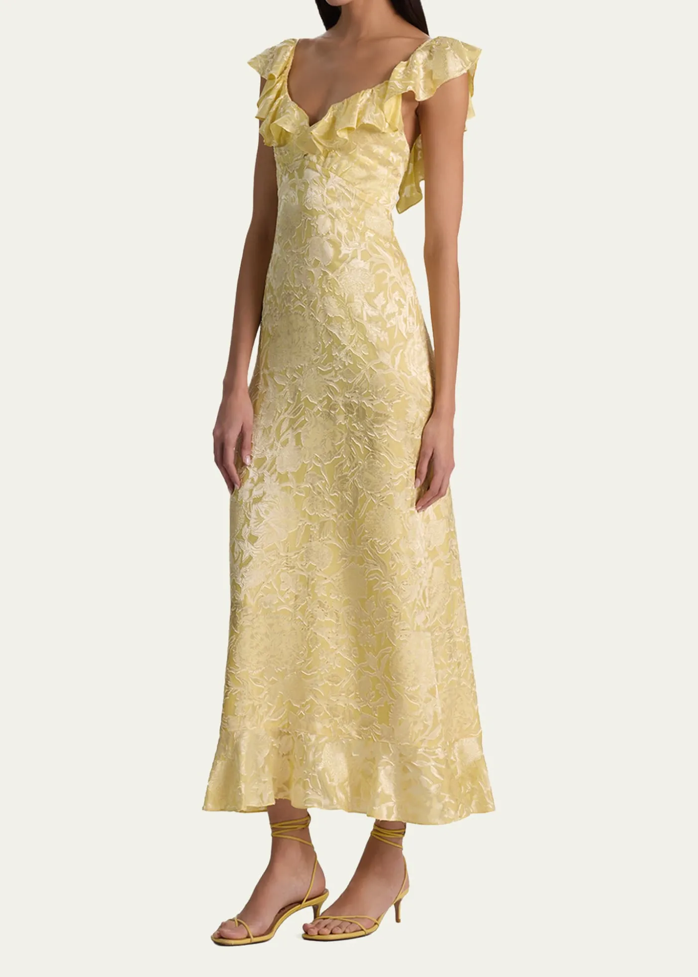 ALICE + OLIVIAGemma Ruffled Floral Maxi Dress