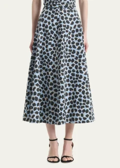 AltuzarraVarda Animal-Print Midi Skirt