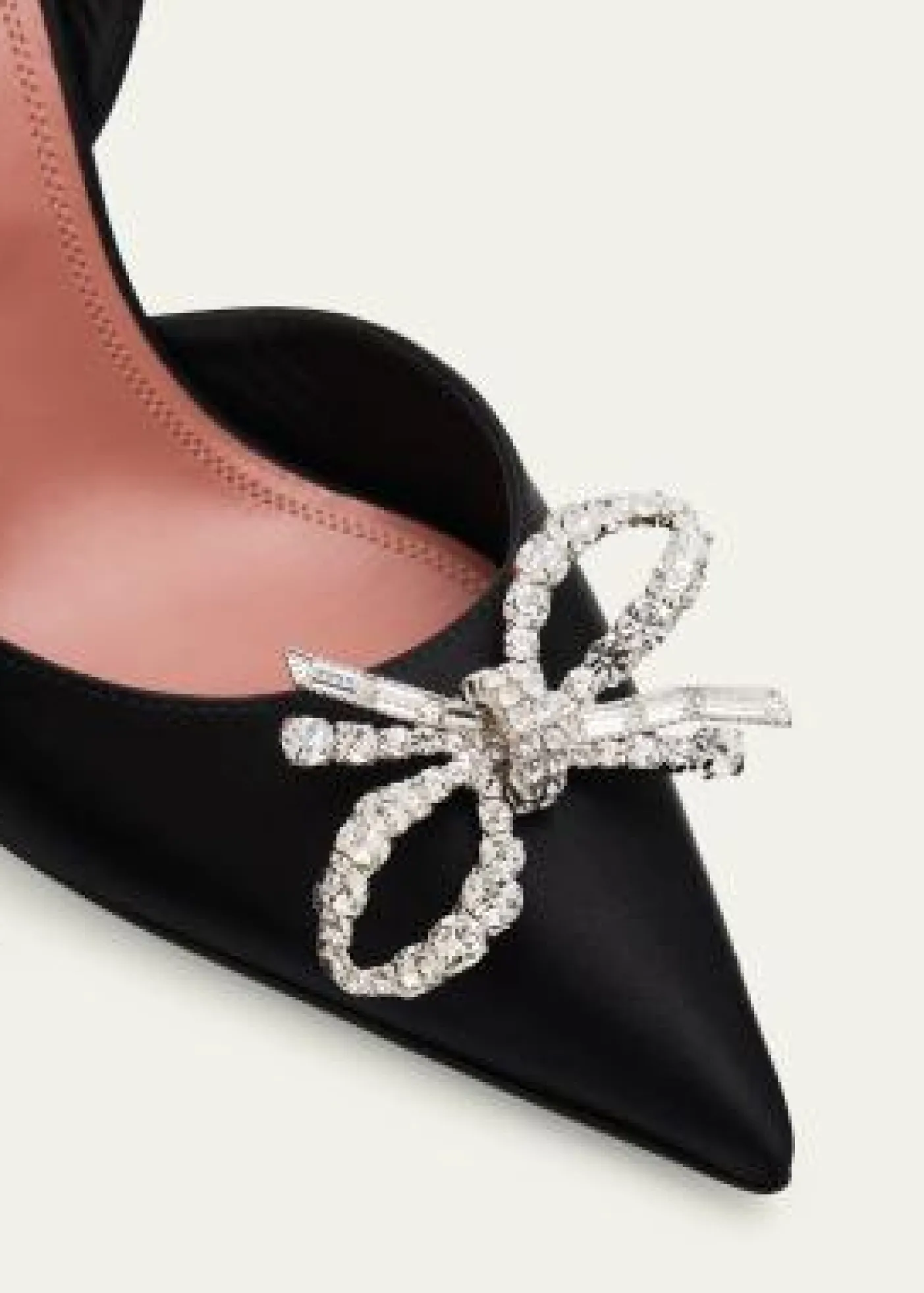 Amina Muaddi70mm Rosie Embellished Satin Slingback Pumps