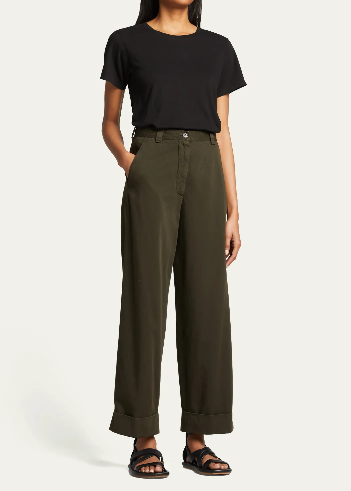 AMO DenimClassic Cotton Short-Sleeve Crewneck Tee
