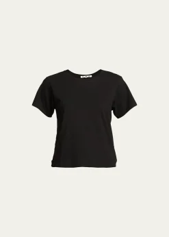 AMO DenimClassic Cotton Short-Sleeve Crewneck Tee