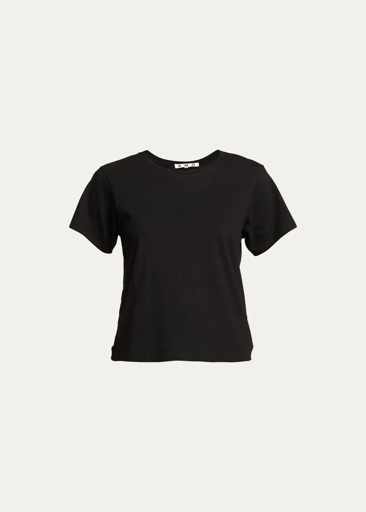 AMO DenimClassic Cotton Short-Sleeve Crewneck Tee