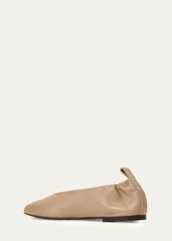 AquataliaClio Leather Ballerina Flats