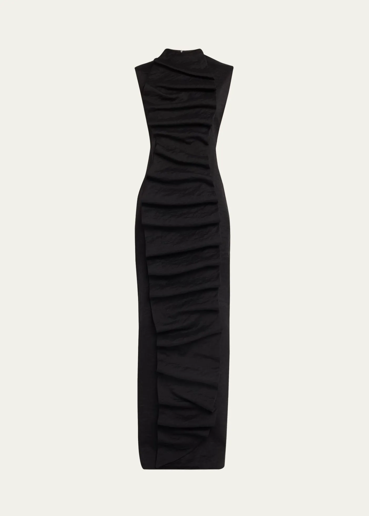 A.W.A.K.E. MODERuffled Bib Maxi Dress
