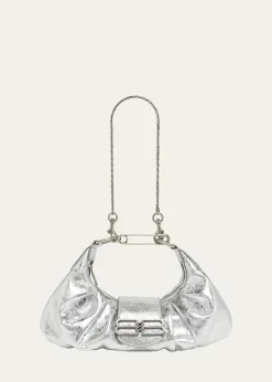 BalenciagaPamela Small Metallic Leather Shoulder Bag