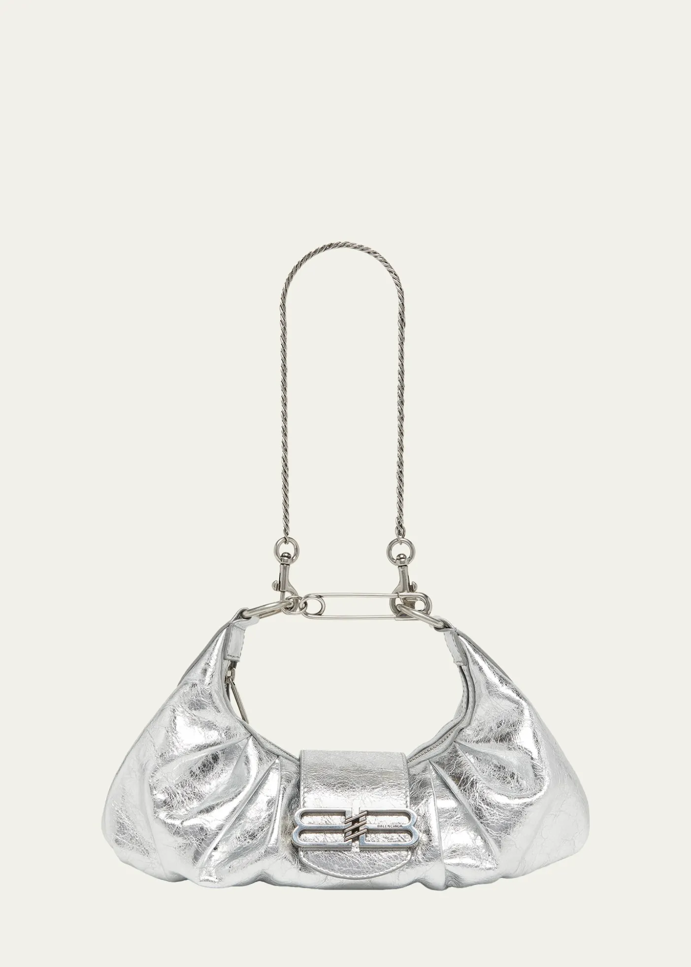 BalenciagaPamela Small Metallic Leather Shoulder Bag