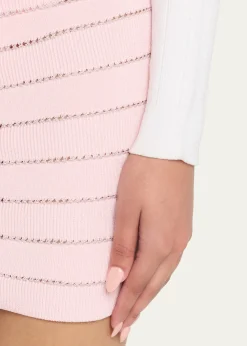 BalmainFlechange Knit Mini Skirt