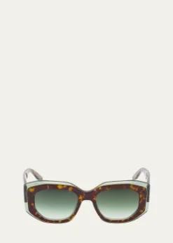Barton PerreiraCrescendo Square Acetate Sunglasses