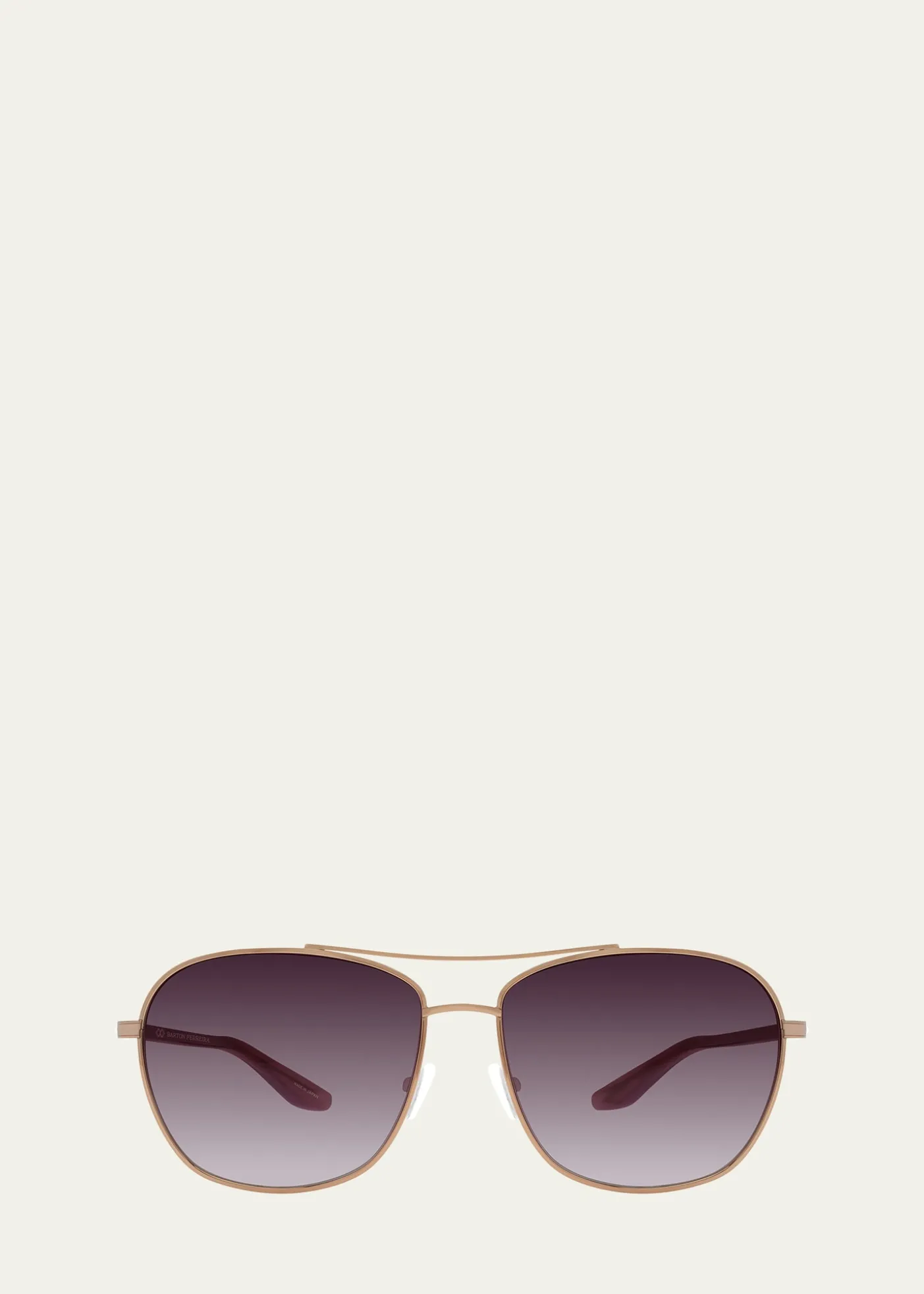 Barton PerreiraSully Aviator Titanium Sunglasses