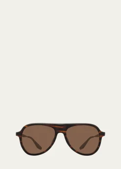 Barton Perreira007 Vedretta Acetate Aviator Sunglasses