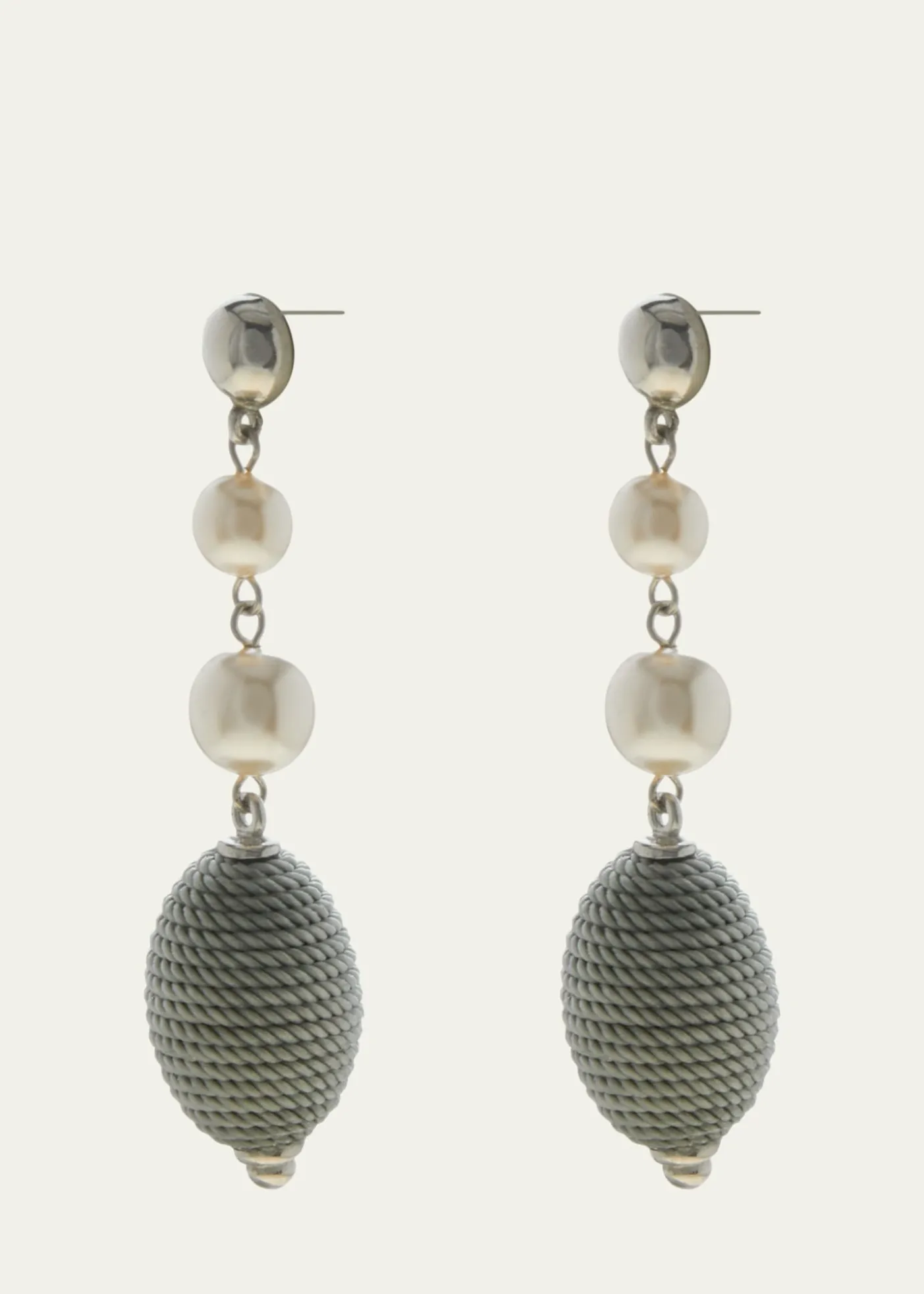 Ben-AmunLong Drop Pearly Earrings