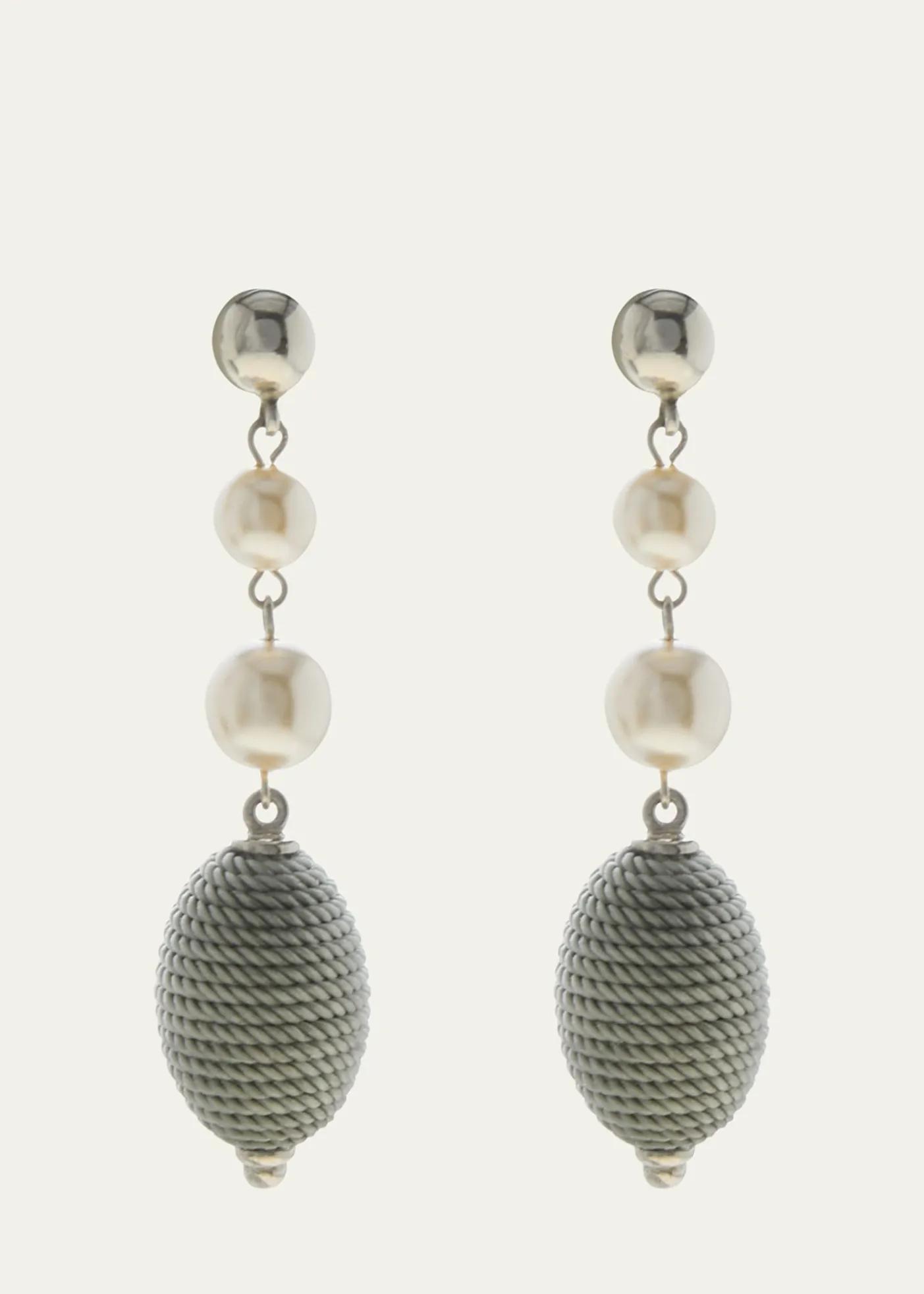Ben-AmunLong Drop Pearly Earrings