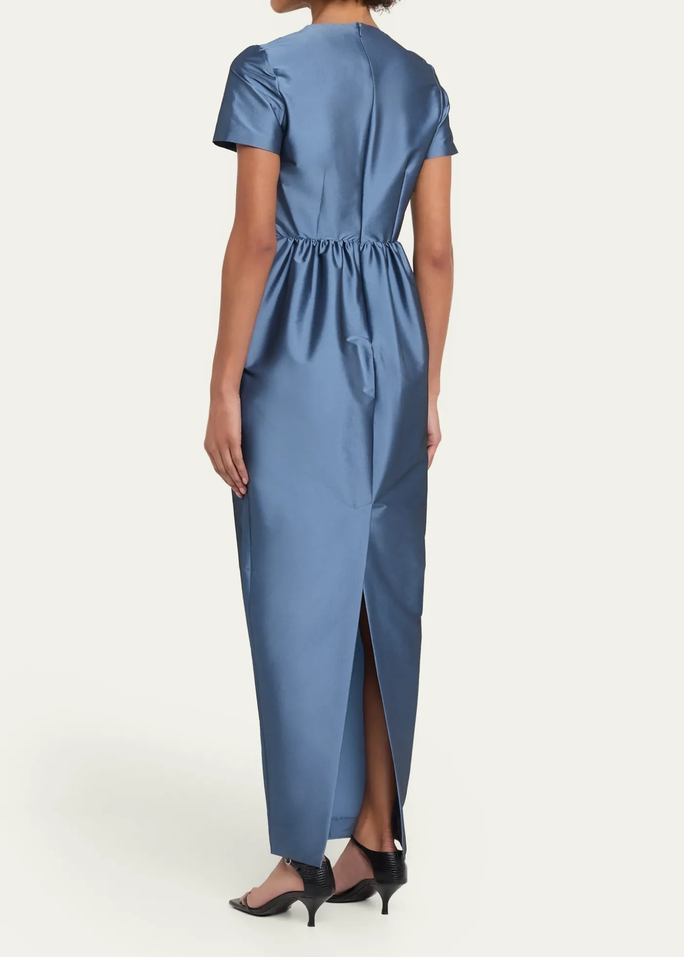 BERNADETTELexi Floral Satin Empire-Waist Column Maxi Dress