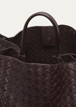 Bottega VenetaAndiamo Large Intreccio Lambskin Top-Handle Bag