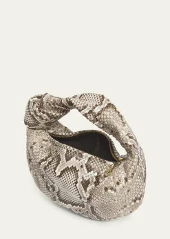Bottega VenetaMini Jodie Python Top-Handle Bag
