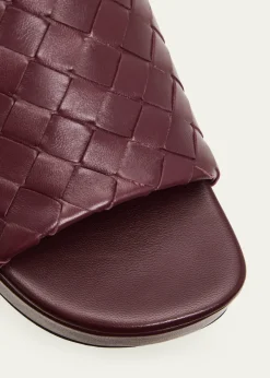 Bottega Veneta70mm Rosita Intrecciato Leather Wedge Mules