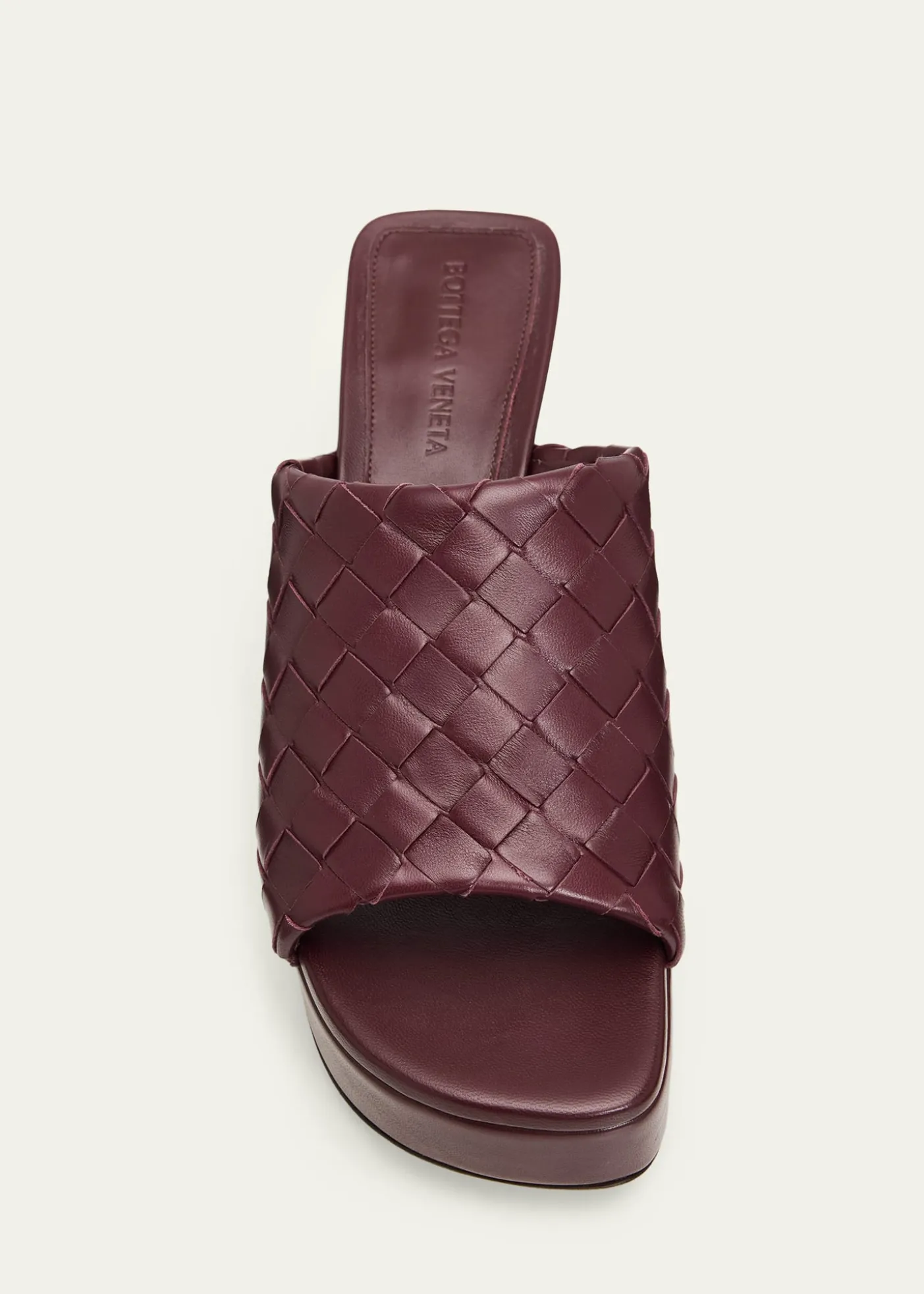 Bottega Veneta70mm Rosita Intrecciato Leather Wedge Mules