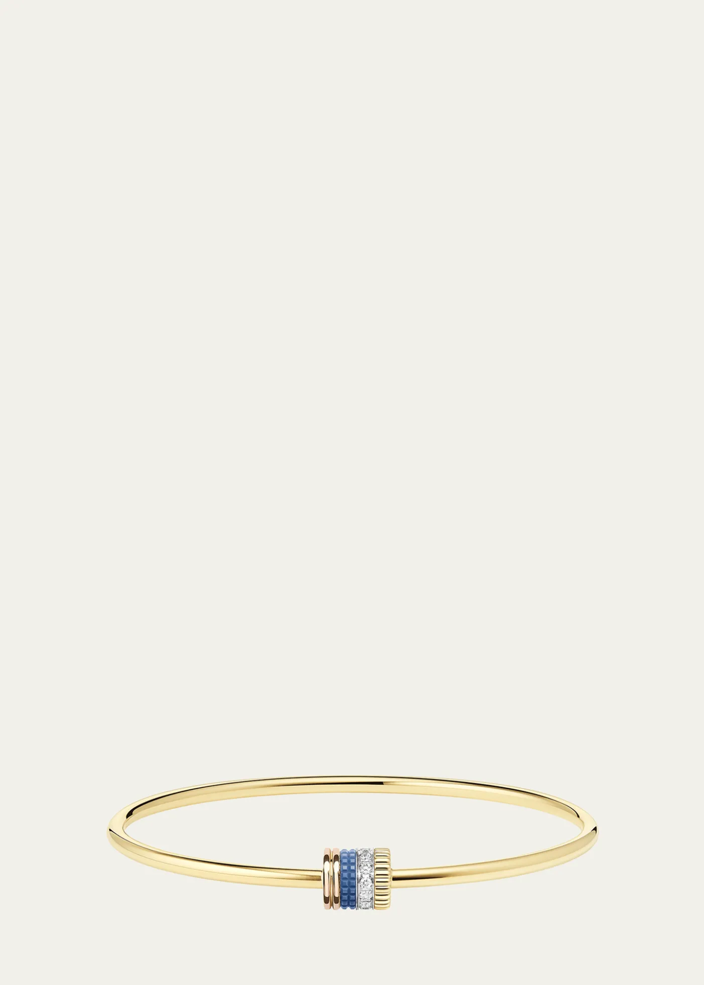 Boucheron18K Yellow, Rose, and White Gold Quatre Blue Edition Bracelet with Diamonds