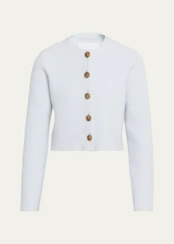 Brandon MaxwellRyder Wool Knit Crop Jacket