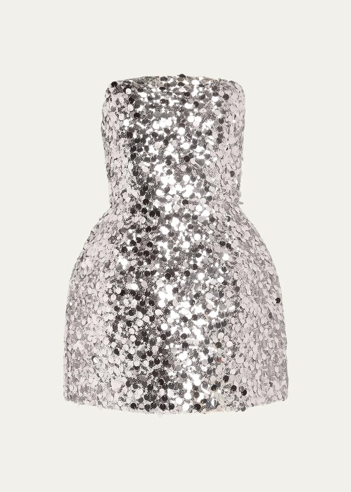 Bronx BancoMaraya Strapless Lace-Up Sequin Mini Dress