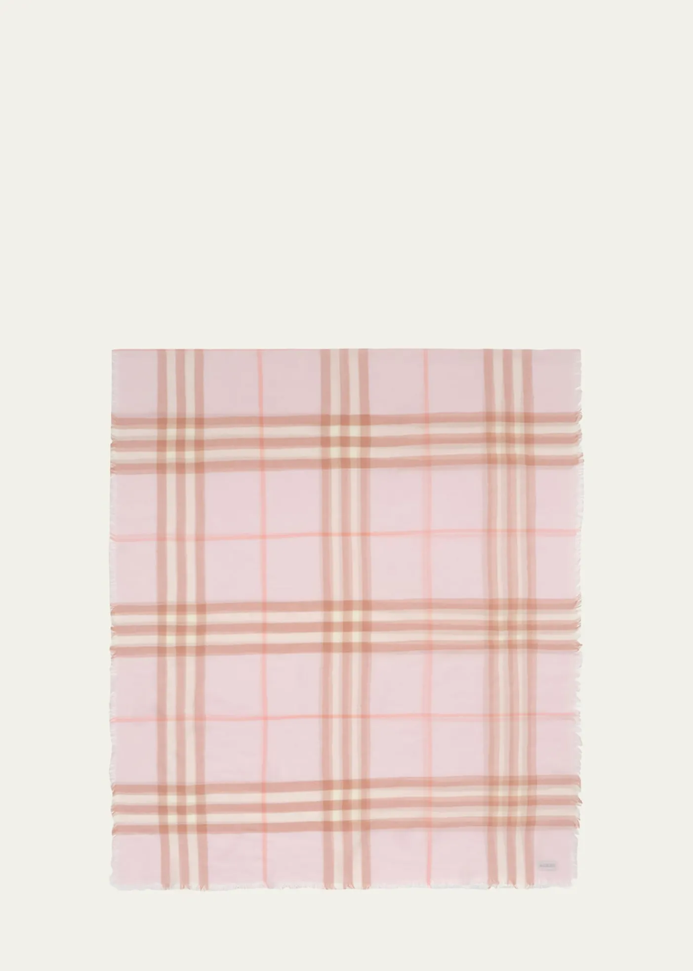 BurberryWide Check Wool Scarf