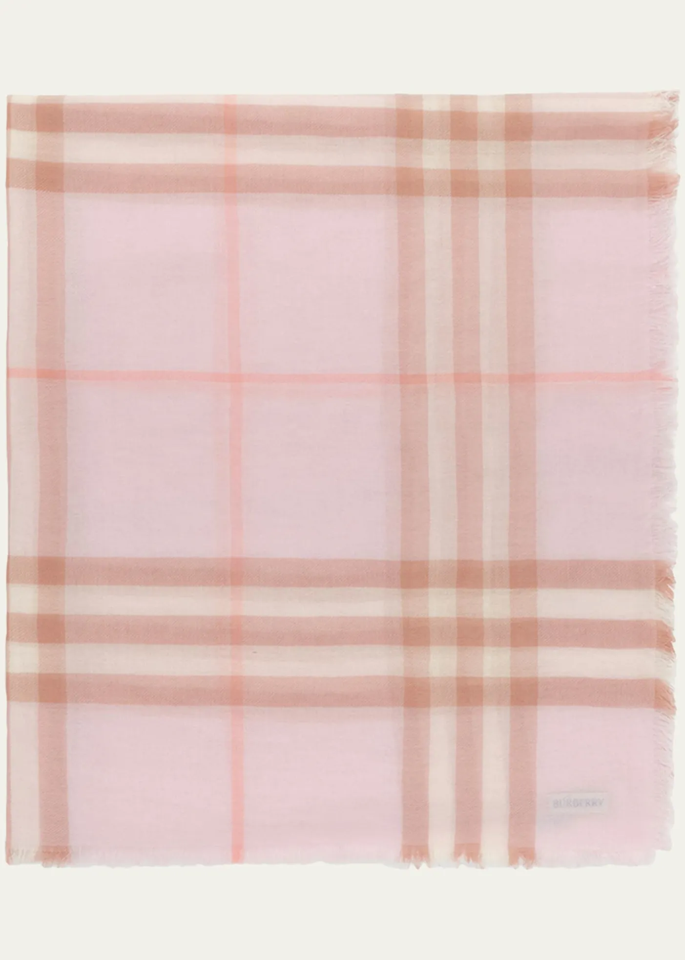 BurberryWide Check Wool Scarf