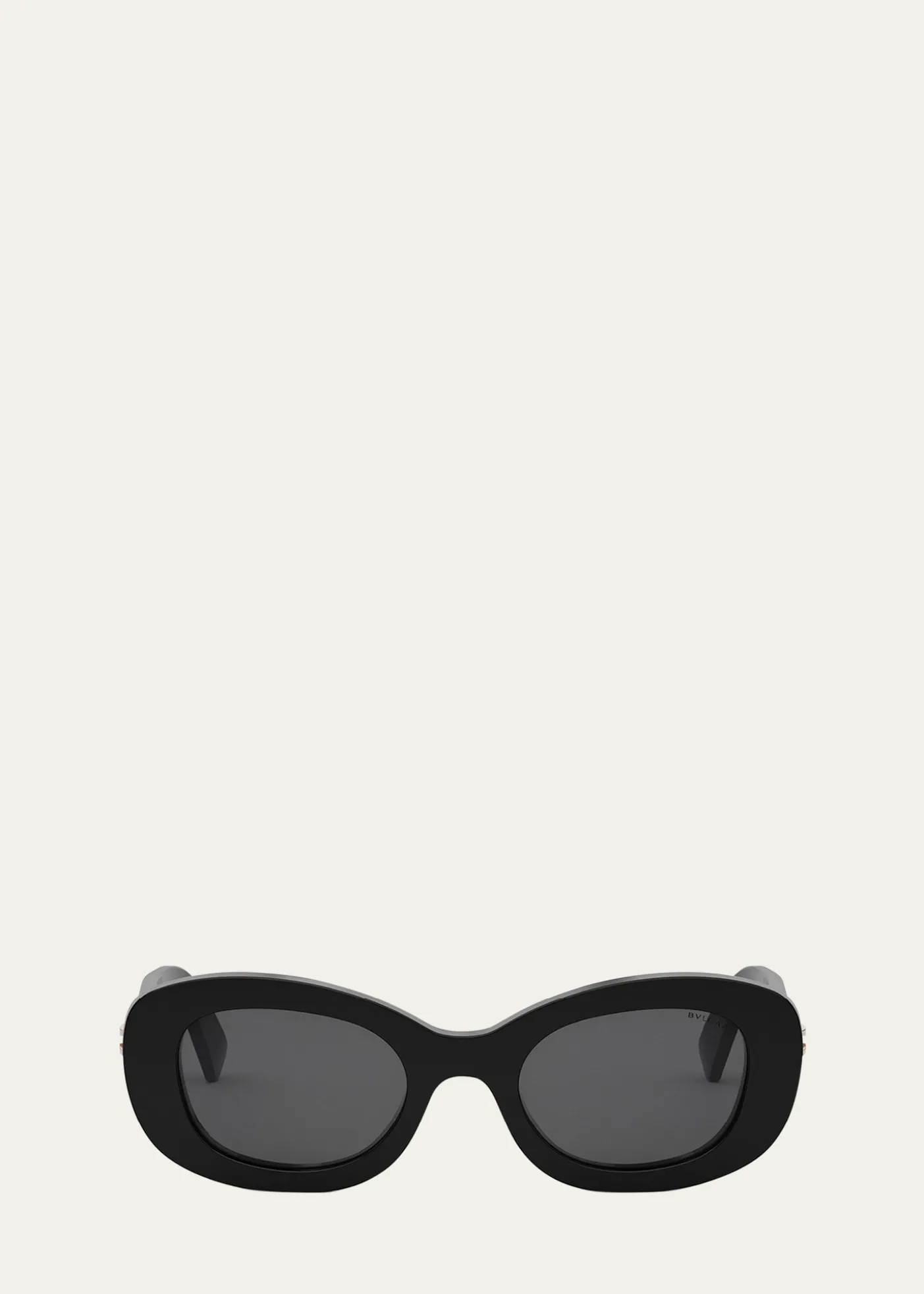 BVLGARIB.ZERO1 Oval Acetate and Nylon Sunglasses