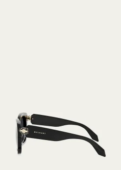 BVLGARISerpenti Forever 55mm Acetate Butterfly Sunglasses