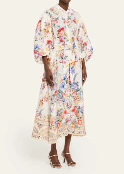 CamillaI Left My Heart in Granada Shirtdress with Bubble Sleeves