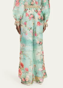 CamillaThe Jewellery Museum Silk Lounge Pants