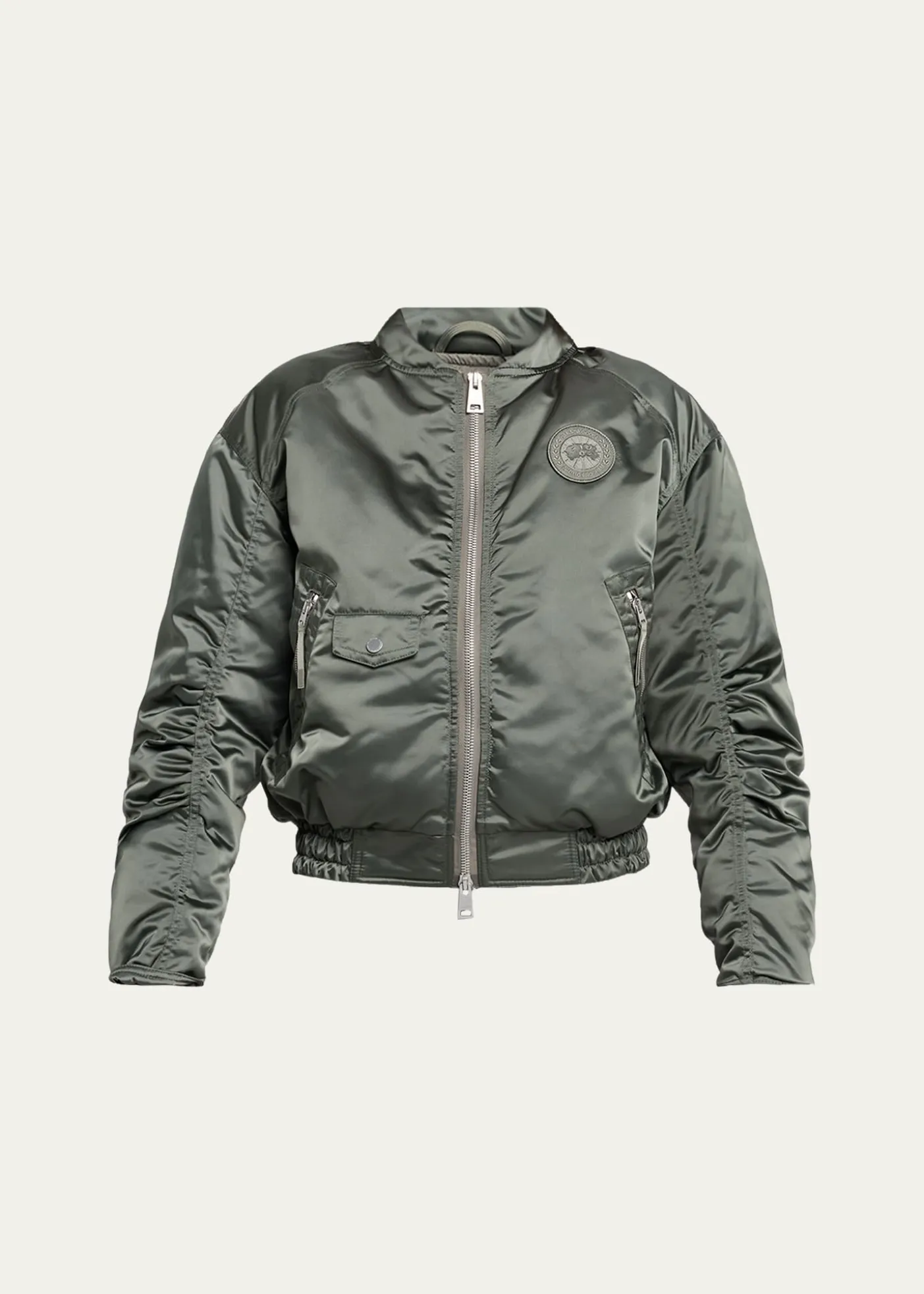 Canada GooseJade Down Satin Bomber Jacket