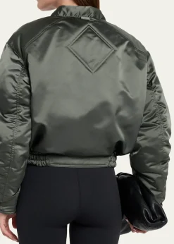 Canada GooseJade Down Satin Bomber Jacket